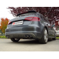 Silencieux d'échappement arrière duplex en inox Audi A3 (typ 8V/8VA) QUATTRO 2.0TDI (110KW) 2012 - 2018