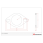 Bride Ø71mm en inox Aisi 304 épaisseur 8 mm Ragazzon
