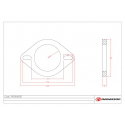 Bride Ø62mm en inox Aisi 304 épaisseur 8 mm Ragazzon