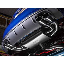 Silencieux intermédiaire + arrière en inox Audi (typ 8V) S3 Sportback Quattro 2.0TFSI (221kW) 11/2018 - 2020