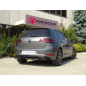 Pot d'échappement arrière en inox sortie ovale Volkswagen Golf Mk7.5 / 1.6TDi (85kW) 2018 - 2020