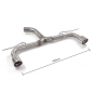 Tube arrière en inox Volkswagen Golf Mk7 / 2.0TDi GTD (135kW) ACTIVE SOUND 2012 - 2017