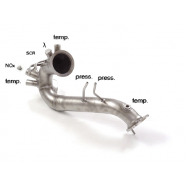 Tube suppression catalyseur + filtre à particules en inox Audi A6 type (4G) 3.0TDi V6 (160kW) 2014 - 2017