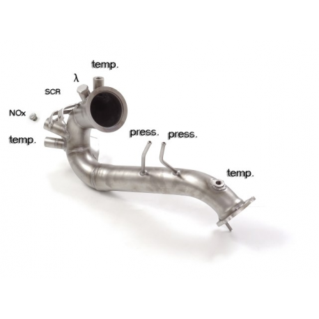 Tube suppression catalyseur + filtre à particules en inox Audi A6 type (4G) 3.0TDi V6 (160kW) 2014 - 2017