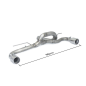 Tubes arrières en inox BMW Serie 1 F21 120i (130kW - N13) 2015 - 2016
