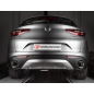 Sortie d'échappement ronde oblique en inox Alfa Romeo Stelvio 2.2 Turbo Diesel Q4 (132kW) 2017 - 2018