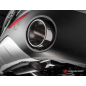 Sortie d'échappement ronde oblique en inox Alfa Romeo Stelvio 2.2 Turbo Diesel Q4 (132kW) 2017 - 2018