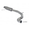 Centrale inox - Linea maggiorata ABARTH GRANDE PUNTO 1.4 TJET (114KW) Ø70MM 10/2007 - Oggi