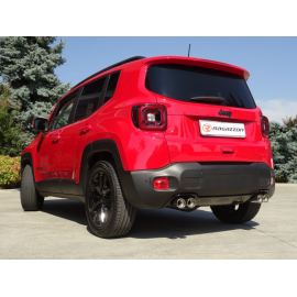 Pot d'échappement arrière 2 sorties en inox Jeep Renegade 1.3GSE (110kW) 2018 - Aujourd’hui