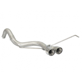 Tubo posteriore Gr. N inox con terminali centrali rotondi 2x80 mm Sport Line ABARTH 500/595 1.4TJET (103KW) 2012 - 2016