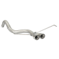 Tube arrière group n en inox Abarth 695 (typ 312) 1.4 T-Jet (132 / 140kW) Ø63.5mm 2009 - 2016