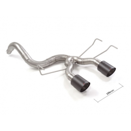 Tubo posteriore Gr. N inox con terminali rotondi centrali 2 Abarth 500 / 595 1.4TJET (107kW) 2016 - Oggi