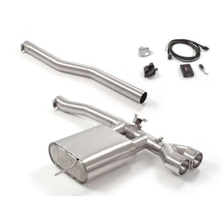 Pot d'échappement arrière en inox Mini F56 JCW 2.0 (170kW) 2019 - 10 /2020