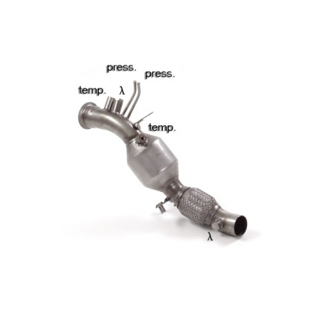 Catalyseur sport + Tube suppression FAP en inox BMW Serie4 F32(Coupè) 420D - 420D xDrive (140kW - B47) 2015 - Aujourd’hui