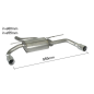 Silencieux arrière duplex en inox BMW Serie 3 F30 (Sedan) 316D (85kW) 2012 - 2015