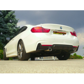 Silencieux d'échappement arrière en inox BMW Serie 3 F30 (Sedan) 316D (85kW) 2012 - 2015