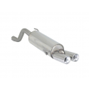 Posteriore inox con terminali rotondi Abarth GRANDE PUNTO 1.4 TJET KIT ESSEESSE (132KW) 10/2007 - Oggi