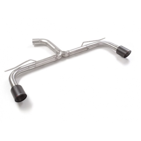 Tubes arrières duplex en inox Volkswagen Golf Mk8 2.0GTi (180kW) 70mm 2020 - 2024