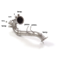 Tube suppression catalyseur + FAP en inox AUDI A7 (Typ 4G) 3.0TDi V6 Quattro (200kW) 2014 - 2018