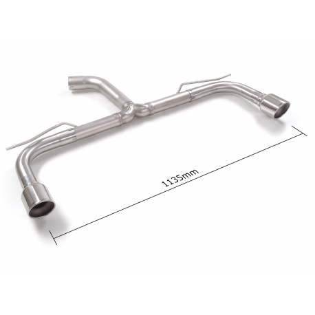 Tube arrière en inox Volkswagen Golf MK8 1.5TSI - 1.5eTSI (110kW - Multilink) 12/2019 - Aujourd'hui