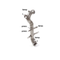 Tube suppression catalyseur + tube suppression  filtre à particulesJeep Renegade 2.0Mjet 4WD (103kW) 2014 / 2020