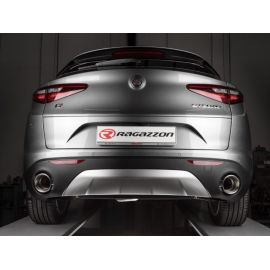 Sortie d'échappement ronde Sport Line 2 /129 mm Alfa Romeo Stelvio(949) 2.0 Turbo Q4 (184kW) 2021 - Hoy