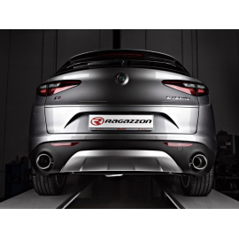 Sortie d'échappement ronde 2 / 129 mm Alfa Romeo Stelvio(949) 2.2 Turbo Diesel (132kW) 2017 - 08/2018