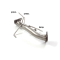 Tube suppression filtre à particules groupe n en inox Audi / Q7 (typ 4L) 3.0TDi V6 Clean Diesel (180kW) 2011 - 2015