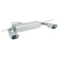 Silencieux arrière en inox 1 sortie ronde 102mm Audi A3 1.6I (75KW) - 1.6 FSI (85KW) - 2.0 FSI (110KW) 05/2003 - 08/2012