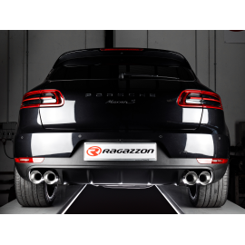 Silencieux arrière duplex en inox Porsche Macan S 3.0TDi (190kW) 2014 - 2018