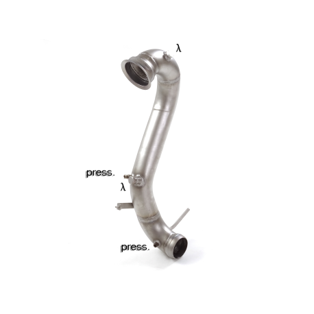 Tube suppression catalyseur groupe n en inox Mercedes GLA (X156) 45AMG 4MATIC (265kW) 2014 - 2015