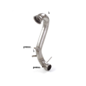 Tube suppression catalyseur groupe n en inox Mercedes GLA (X156) 45AMG 4MATIC (265kW) 2014 - 2015