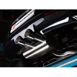 Silencieux arrière en inox Volkswagen Golf Mk6 / R 2.0TSI (199kW) ø76mm 2010 - 2012