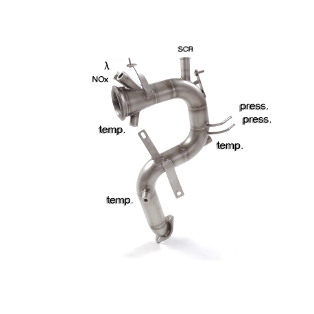 Tube suppression catalyseur + tube suppression filtre à particules Jeep Renegade 2014 2.0MJT 4WD (125kW ) 08/2018 - 2020