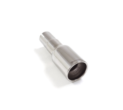 Cola redonda 80 mm en acero inox con tubo de entrada 50,5 mm