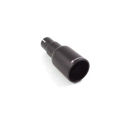 Sortie d’échappement ronde black 90 mm diamètre intérieur 50,5 mm
