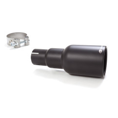 Sortie d’échappement ronde black 90 mm diamètre intérieur 50,5 mm