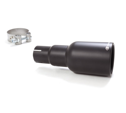 Sortie d’échappement ronde black 90 mm diamètre intérieur 50,5 mm