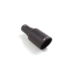 Embout d’échappement rond sport line black 90 mm diamètre intérieur 50,5 mm