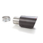 Sortie D’échappement Ronde 90 Mm Carbon Shot Diamètre Intérieur 60,5 Mm