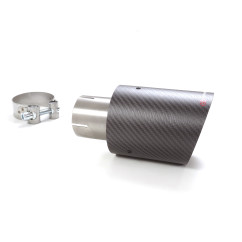Sortie D’échappement Ronde 100 mm Carbon Shot Diamètre Intérieur 50,5 mm