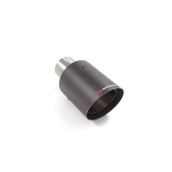 Sortie D’échappement Ronde 100 Mm Carbon Shot Diamètre Intérieur 60,5 Mm