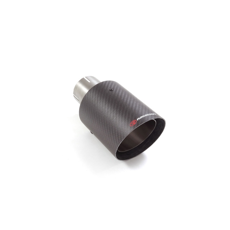 Sortie D’échappement Ronde 100 Mm Carbon Shot Diamètre Intérieur 60,5 Mm