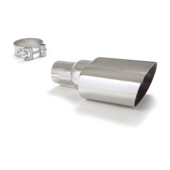 Sortie d’échappement ovale 128X80 mm diamètre intérieur 50,5 mm