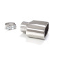 Sortie d’échappement ovale 157x80 mm diamètre intérieur 70,5 mm