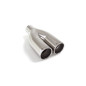 Sortie d’échappement ronde 2X70 mm diamètre intérieur 50,5 mm