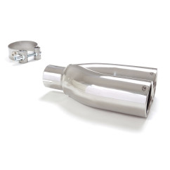 Sortie d’échappement ronde 2X70 mm diamètre intérieur 50,5 mm