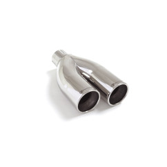 Sortie d’échappement de gauche ronde 2X70 mm diamètre intérieur 50,5 mm
