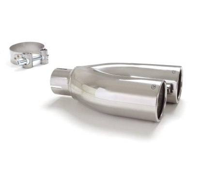 Sortie d’échappement de gauche ronde 2X70 mm diamètre intérieur 50,5 mm