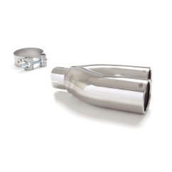 Sortie d’échappement de droite ronde 2X70 mm diamètre intérieur 50,5 mm